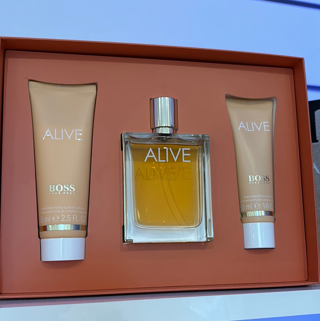 Boss Alive Set(80ml edp+75mlBL+50ml SG)